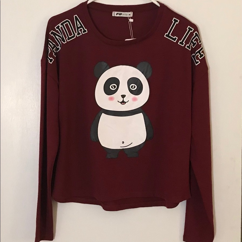 FB Sister Soft Panda Life Logo Top - Size M